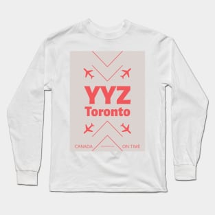 YYZ aviation code Canada 4102021 Long Sleeve T-Shirt